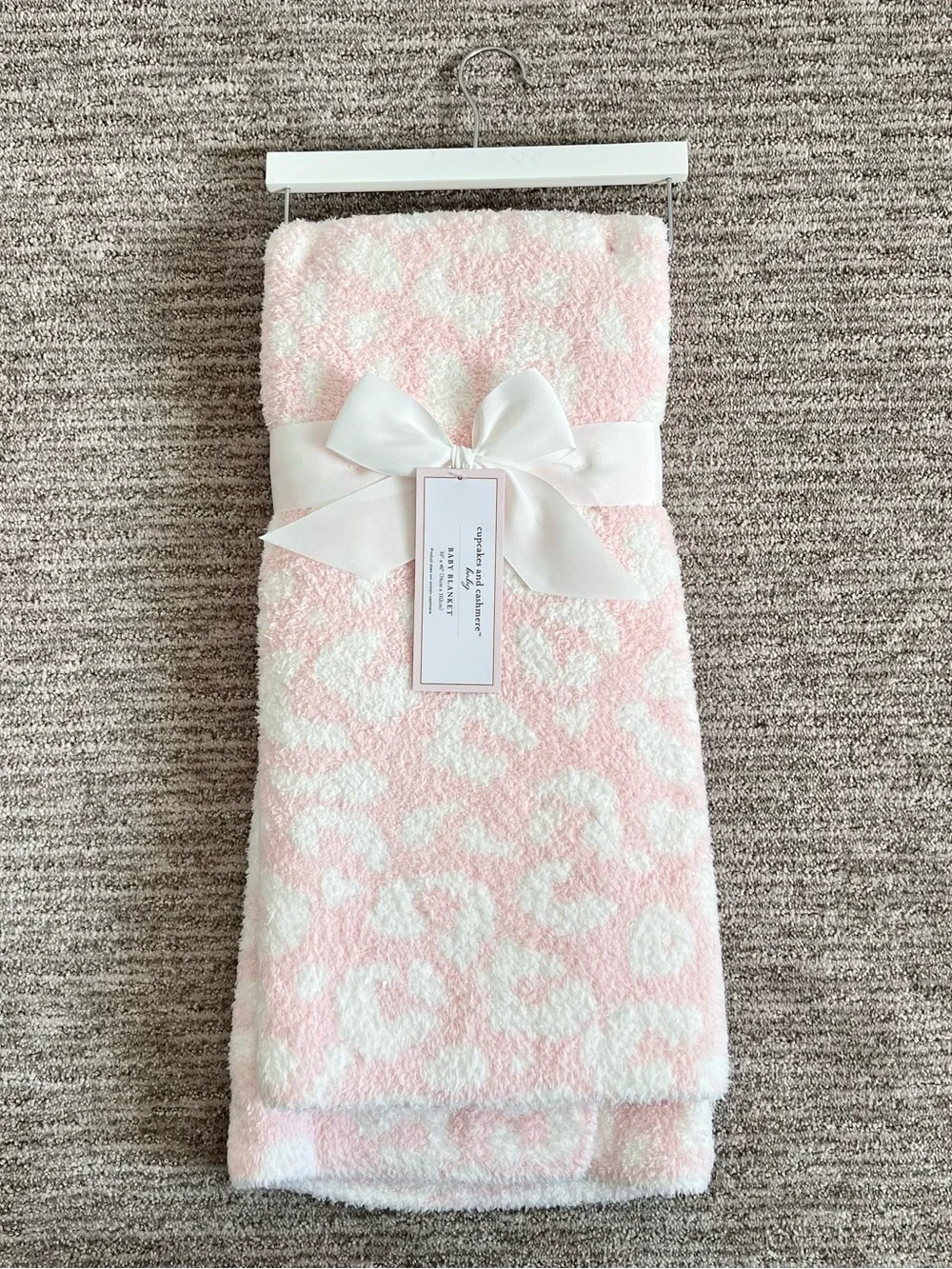 NWT Cupcakes & Cashmere Pink Leopard Baby Blanket